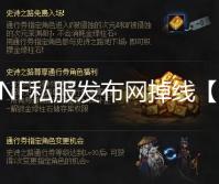 DNF私服发布网掉线【治理方式】